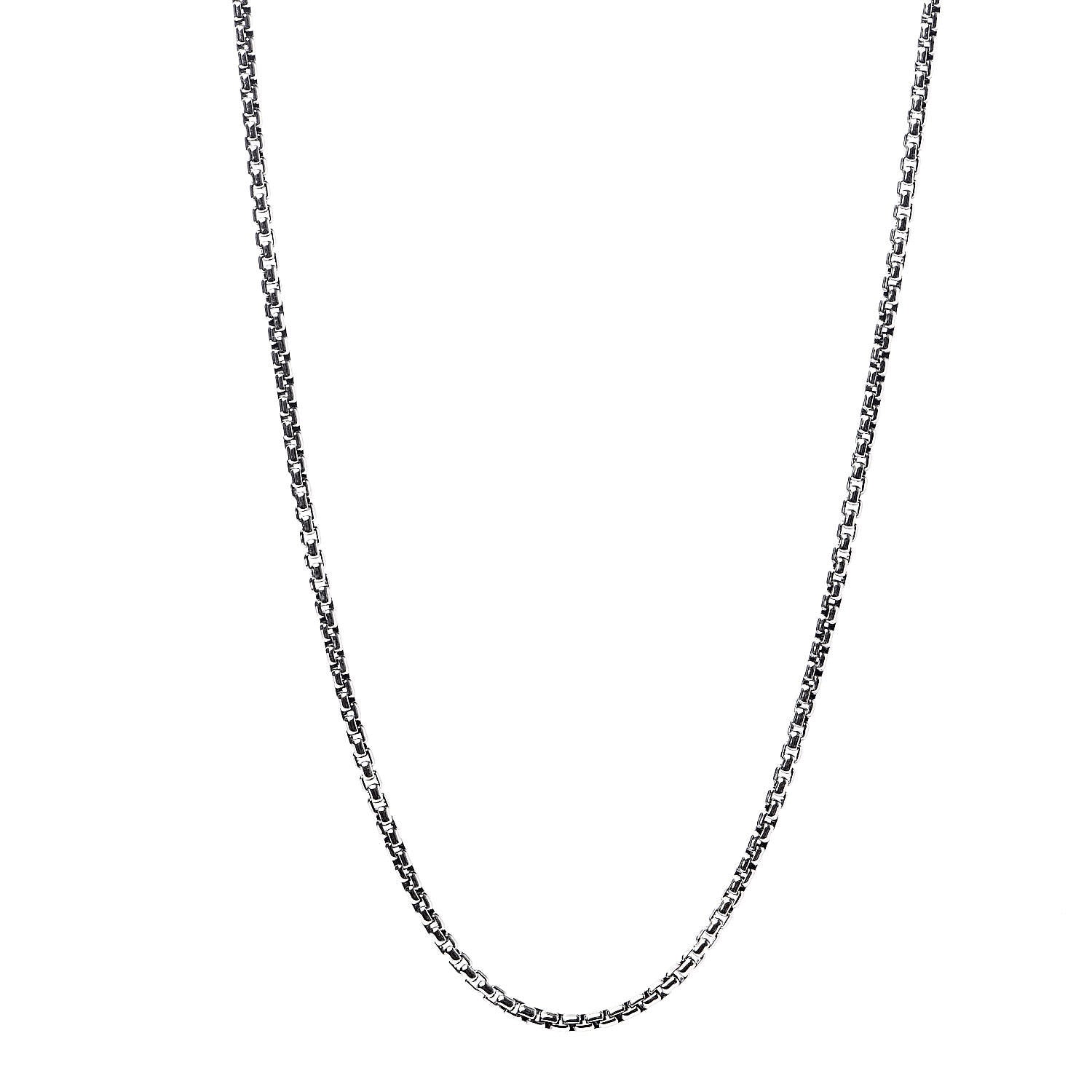 David Yurman Sterling Silver 14K Yellow Gold 2.7mm Small Box Chain Necklace 18" 1 of 4