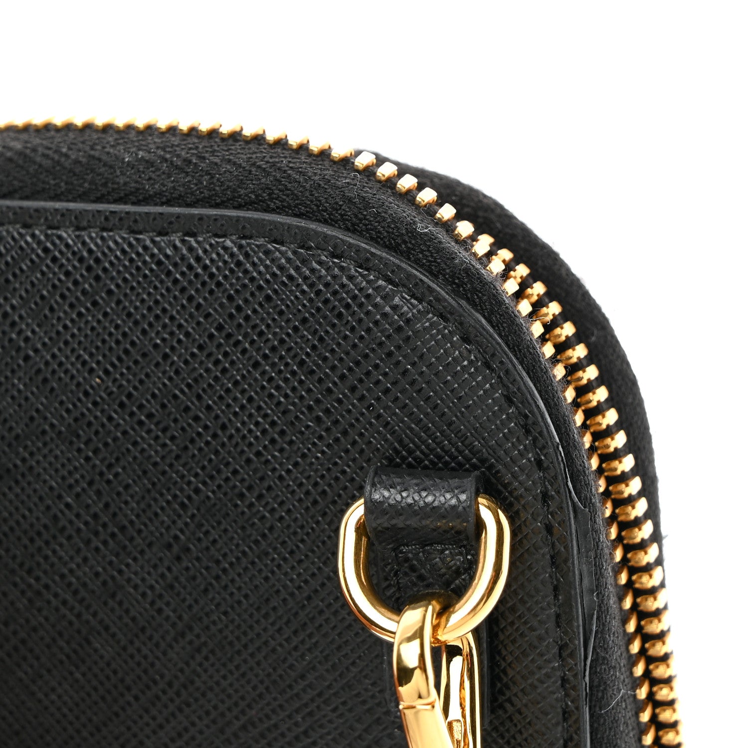 Prada Saffiano Mini Crossbody Bag Black 12 of 16
