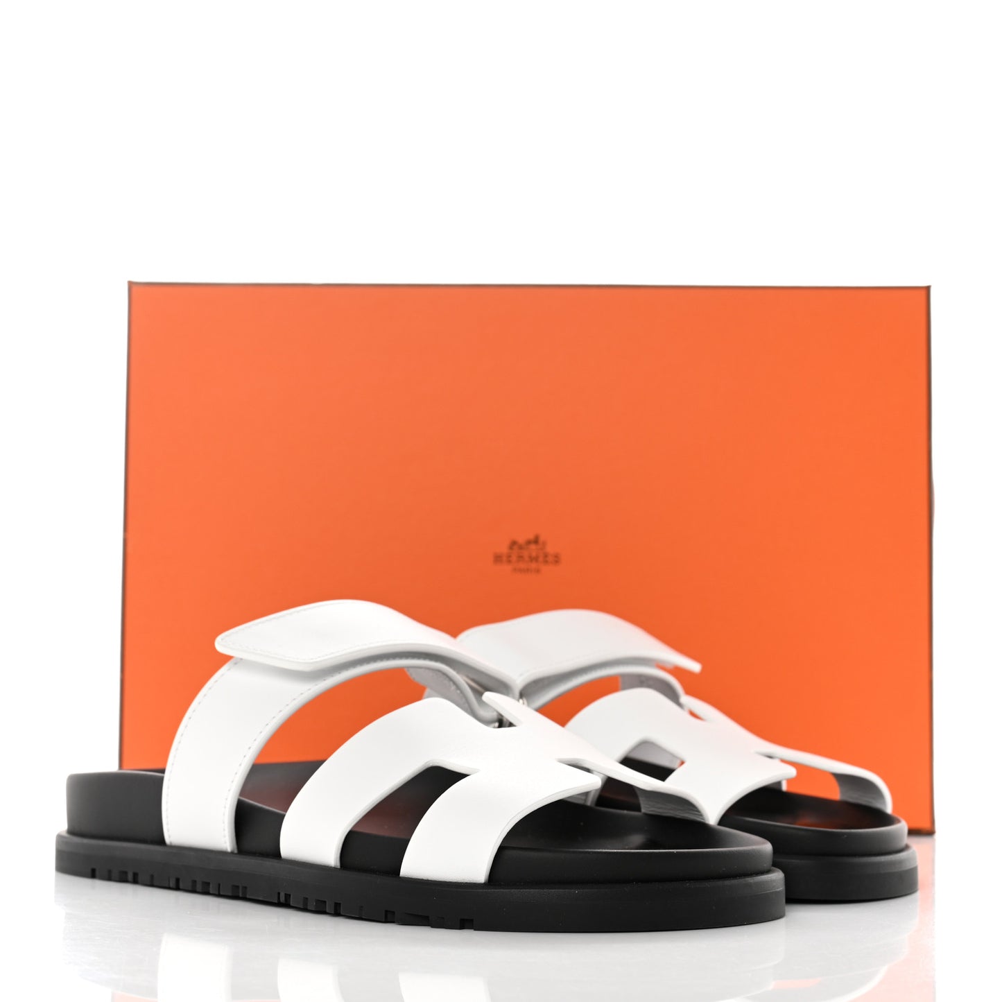 Calfskin Womens Chypre Sandals 35.5 White