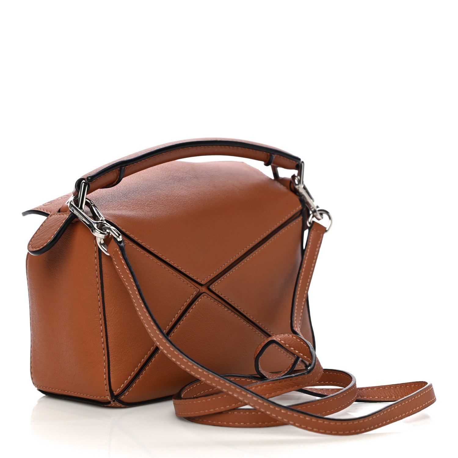 Loewe Calfskin Mini Puzzle Bag Tan 3 of 14