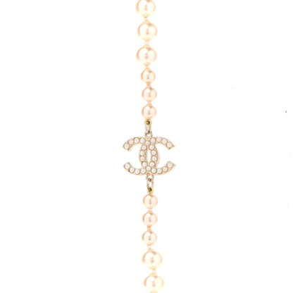 Chanel Graduated Pearl CC Long Necklace Gold 4 of 6