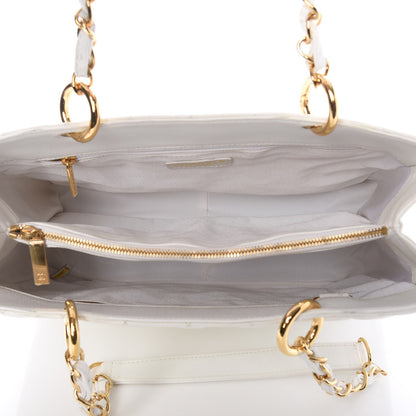 Chanel Caviar Quilted Grand Shopping Tote GST White 5 of 7