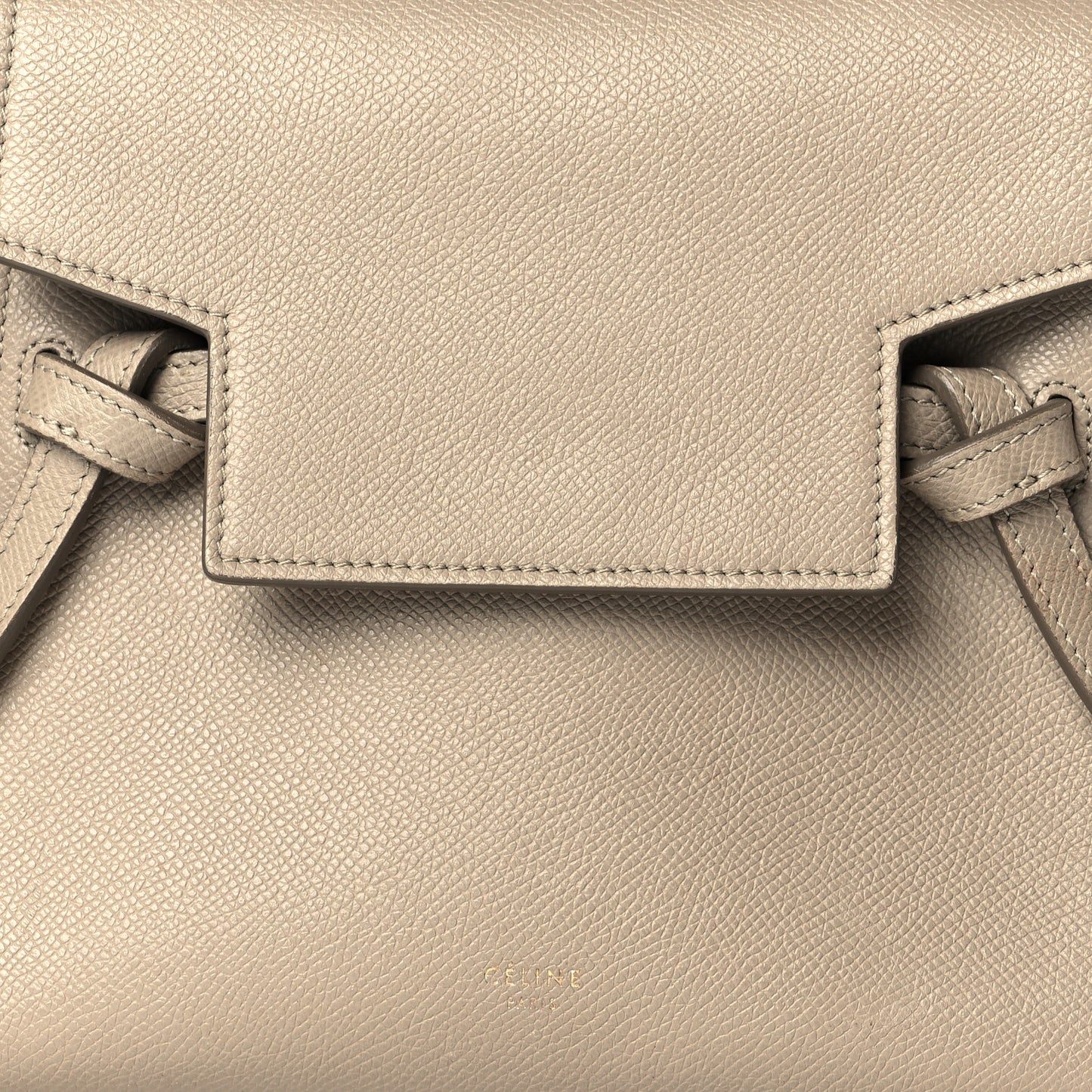 Grained Calfskin Nano Belt Bag Light Taupe