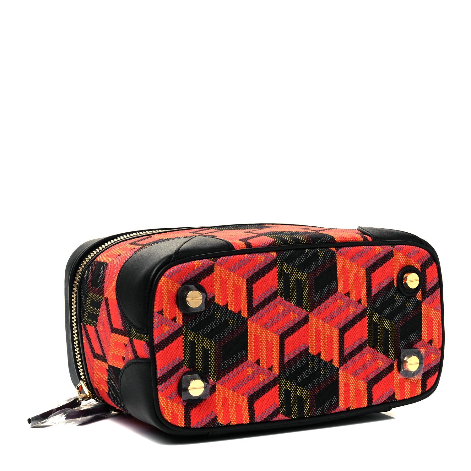 MCM Jacquard Cubic Monogram Rockstar Small Vanity Case Multicolor 3 of 7