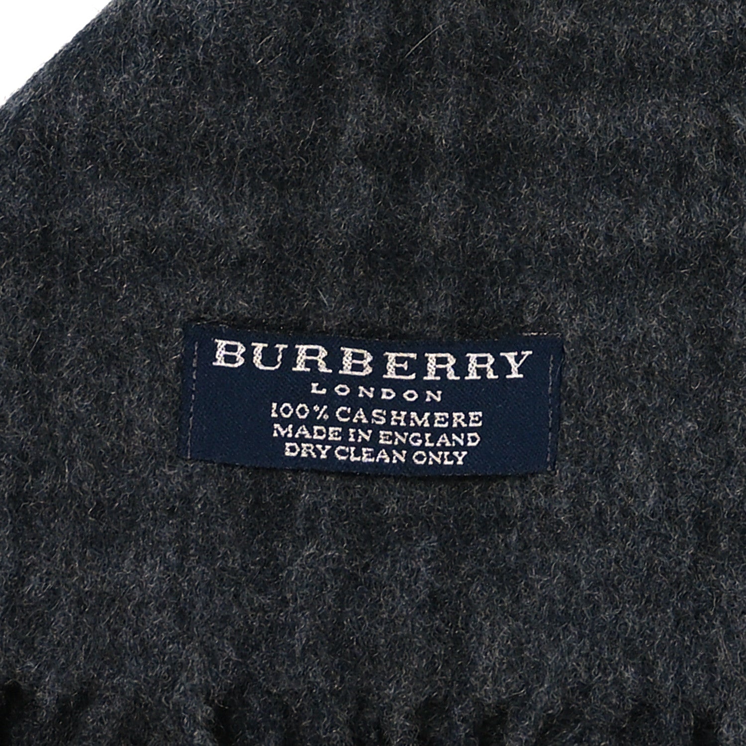 Burberry Cashmere Classic Check Fringe Scarf 3 of 3