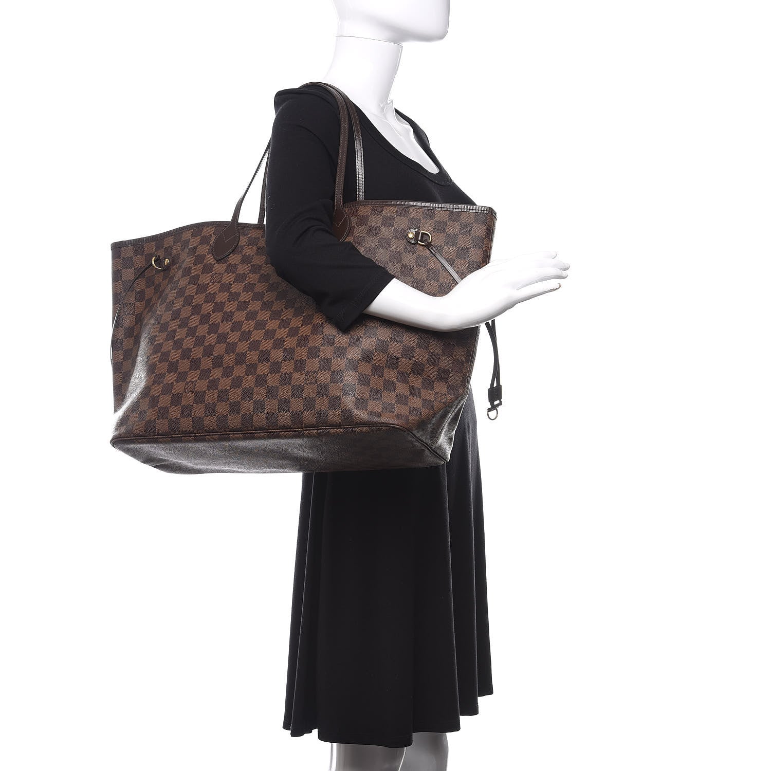 Louis Vuitton Damier Ebene Neverfull GM 2 of 21
