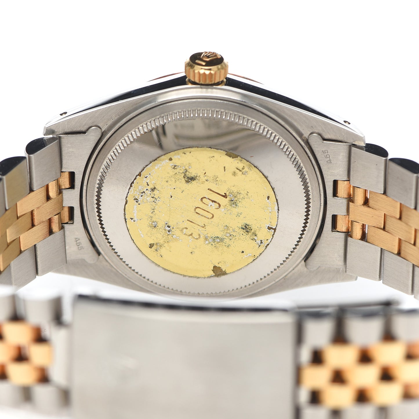 Stainless Steel 18K Yellow Gold 36mm Oyster Perpetual Datejust Watch Champagne 16013