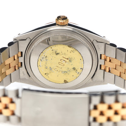 Rolex Stainless Steel 18K Yellow Gold 36mm Oyster Perpetual Datejust Watch Champagne 16013 9 of 12
