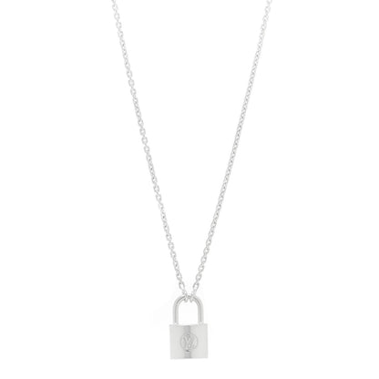 Louis Vuitton Sterling Silver Lockit Necklace 1 of 5