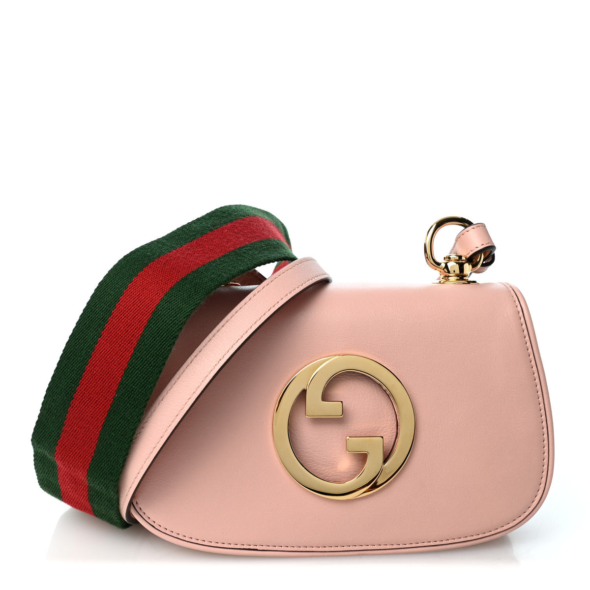 Roxy Calfskin Web Mini Blondie Shoulder Bag Powder Pink
