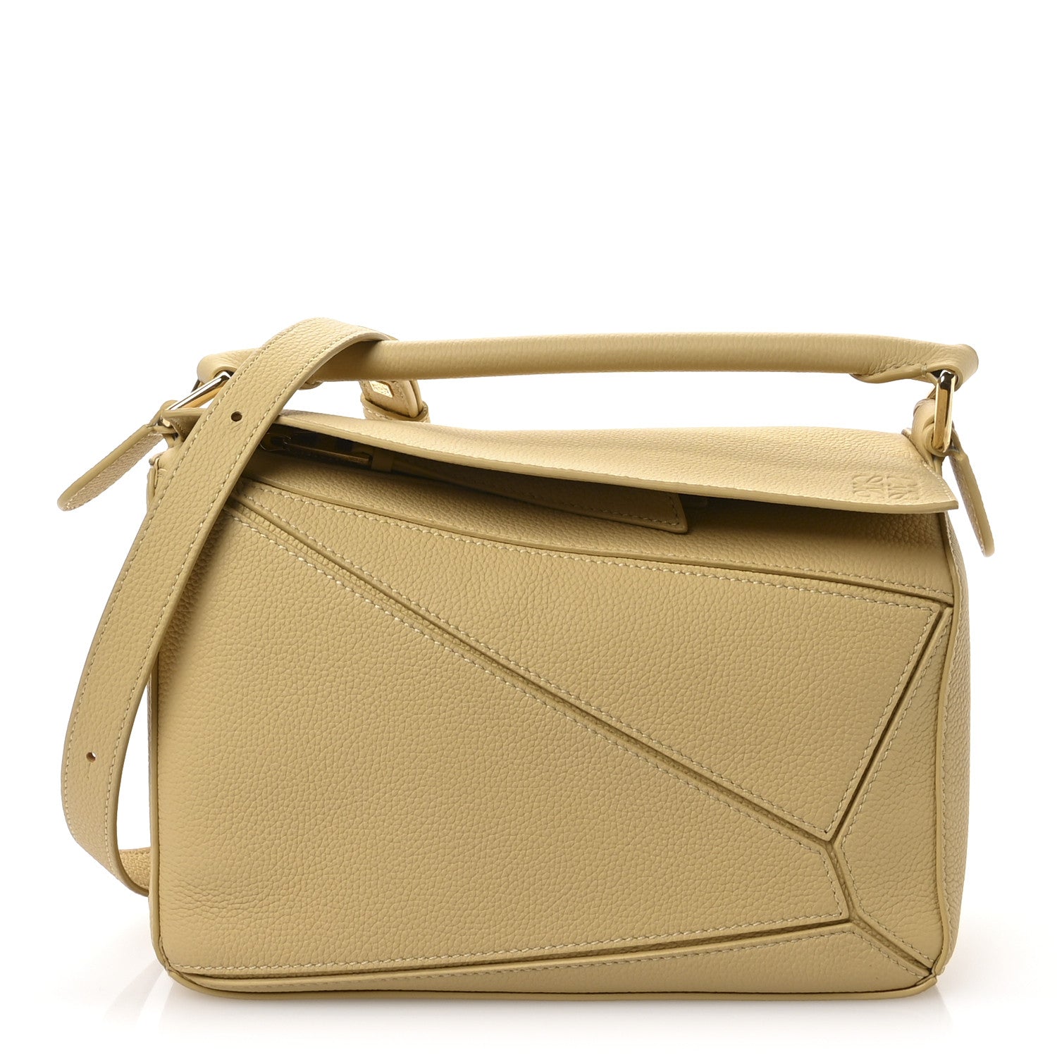 Loewe Calfskin Small Puzzle Bag Dark Butter 1 of 11