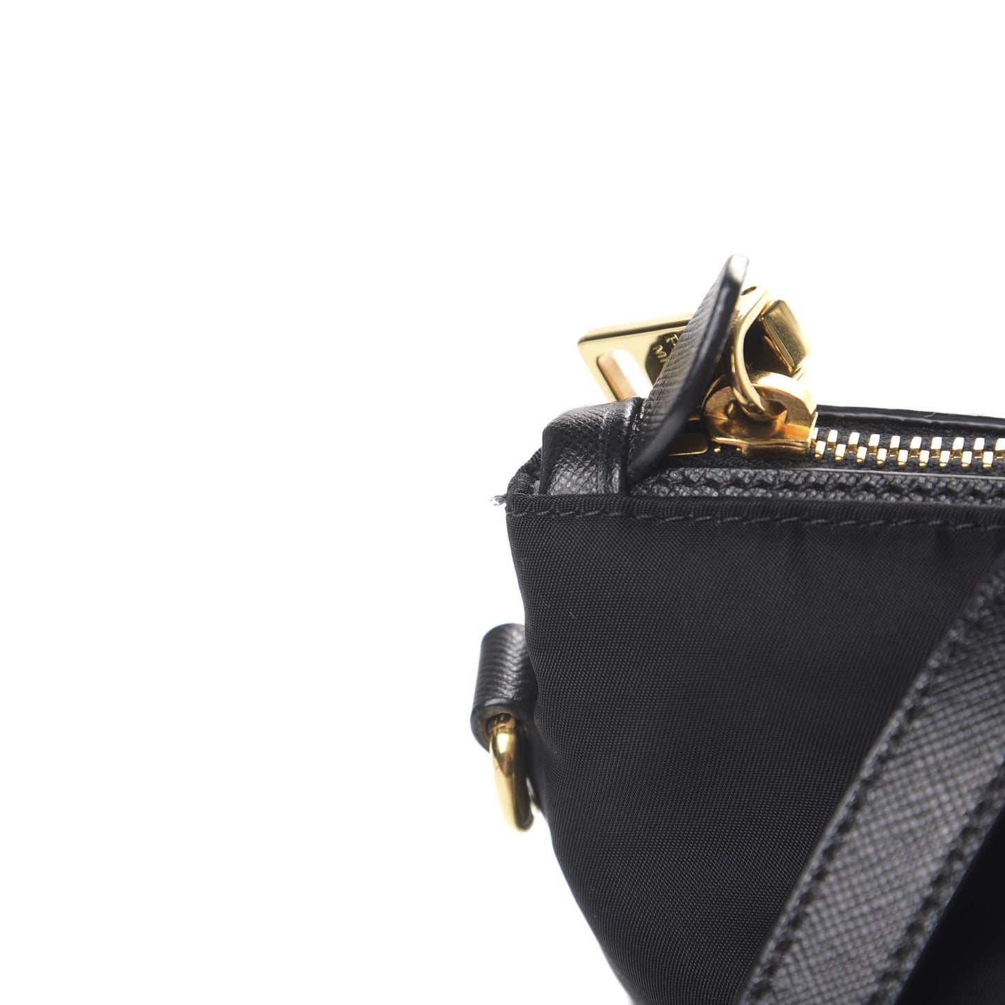 Saffiano Tessuto Nylon Tote Black