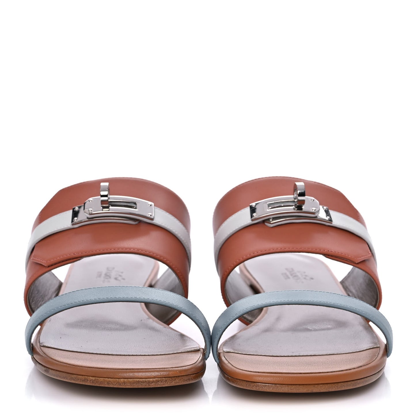 Calfskin Avenue Sandals 37 Rose Bubinga