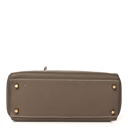 Hermes Togo Kelly Retourne 28 Etoupe 6 of 40