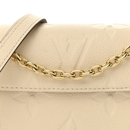 Louis Vuitton Empreinte Monogram Giant Ivy Wallet On Chain Cream 7 of 9