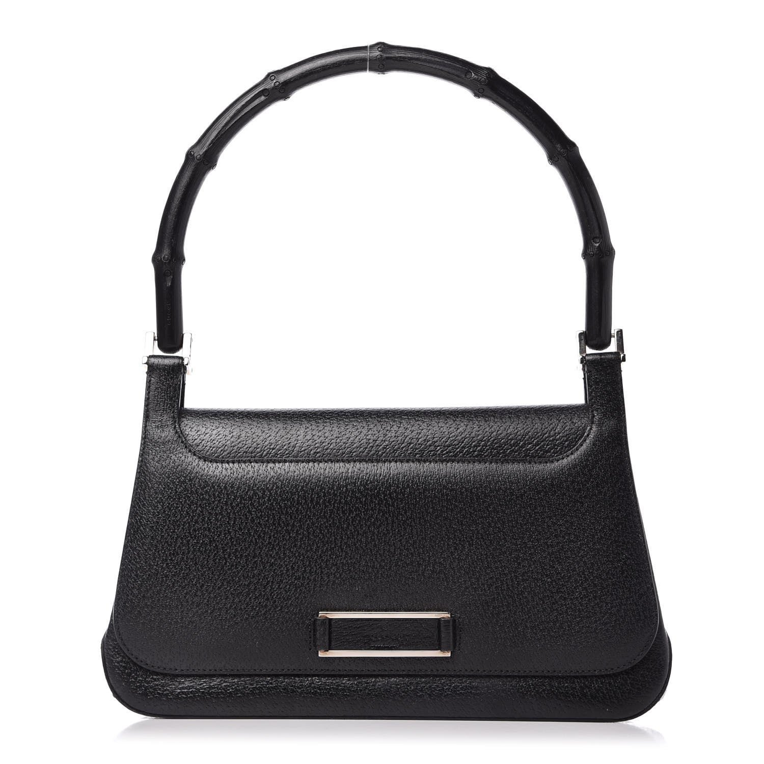 Gucci Calfskin Bamboo Baguette Shoulder Bag Black 1 of 10