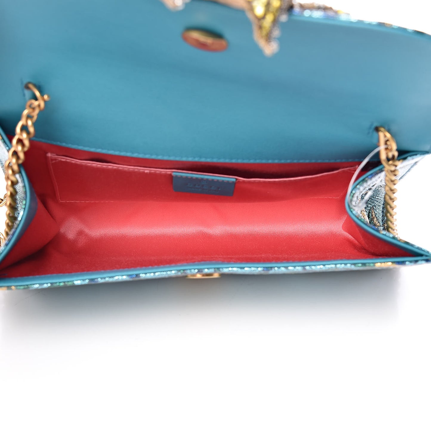 Brocade Broadway Clutch Bag Azure