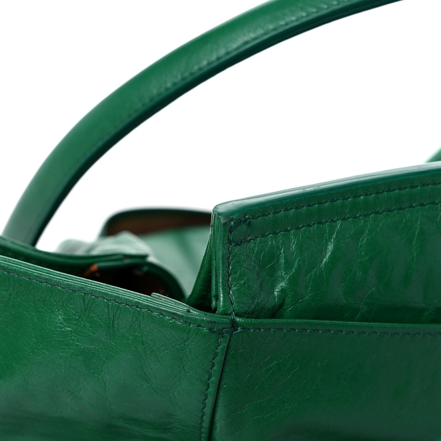 Bottega Veneta Paper Calfskin Maxi Intrecciato Medium Arco Slouch Racing Green 15 of 16