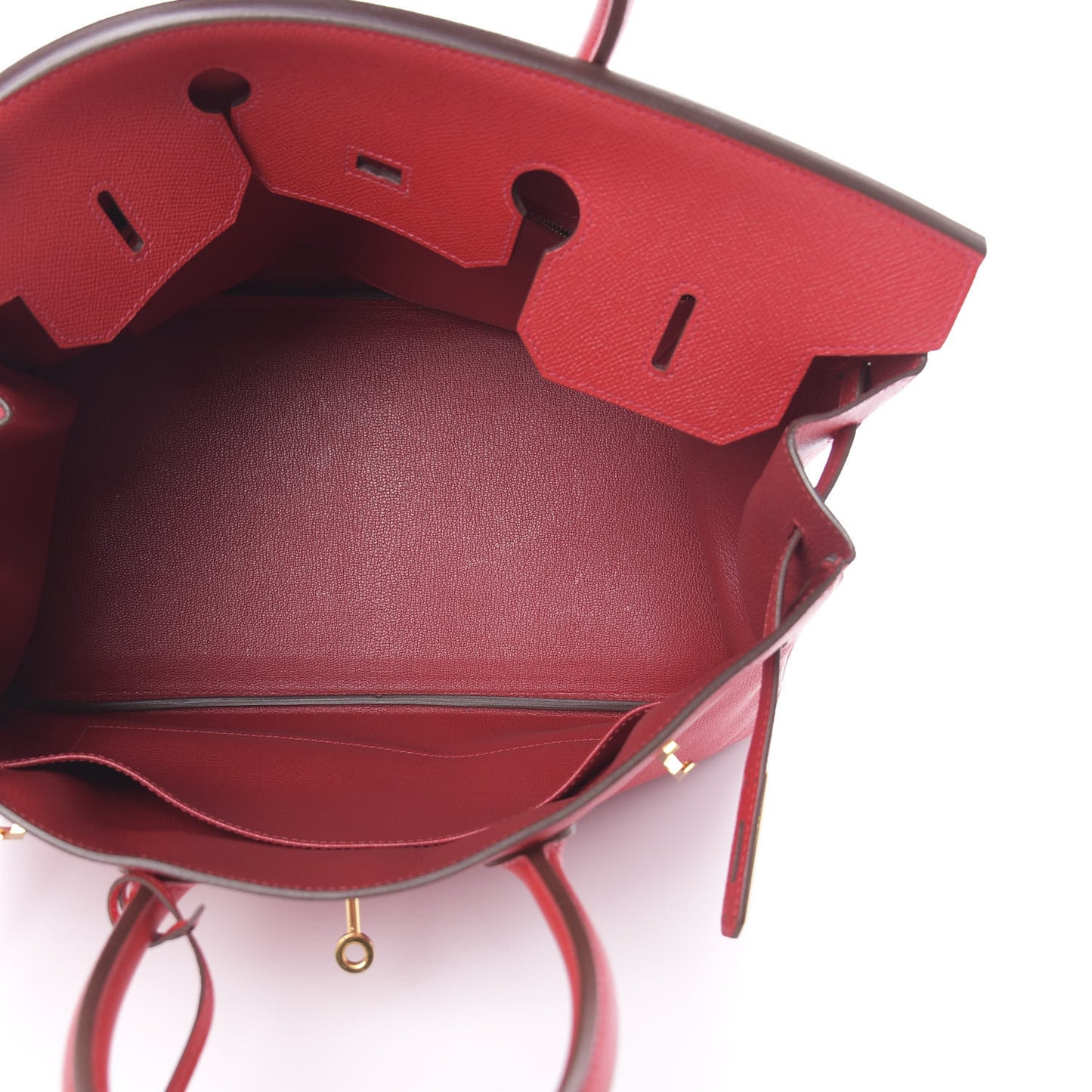 Epsom Birkin 35 Rouge Casaque