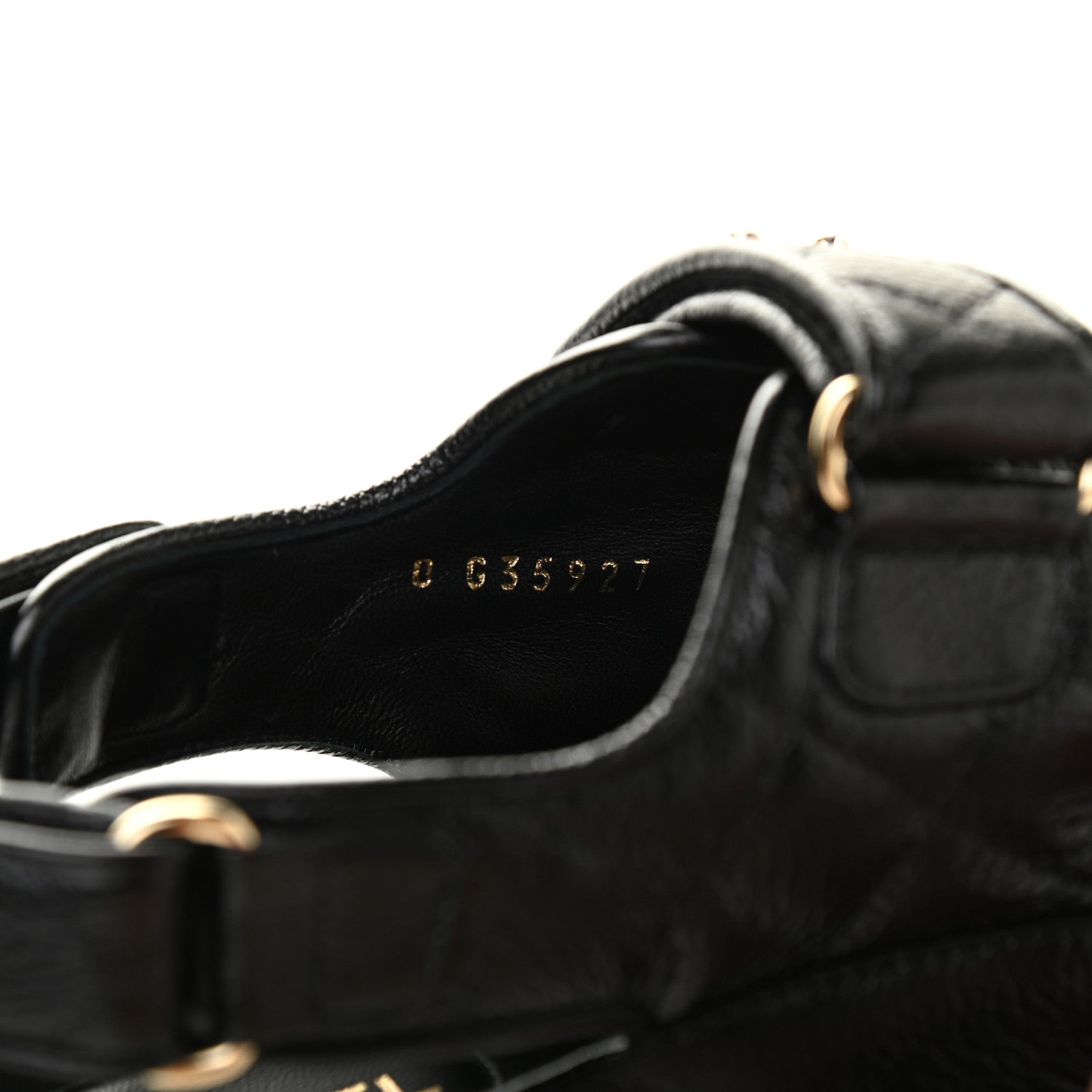 Chanel Grained Calfskin Velcro Dad Sandals 37.5 Black 8 of 8