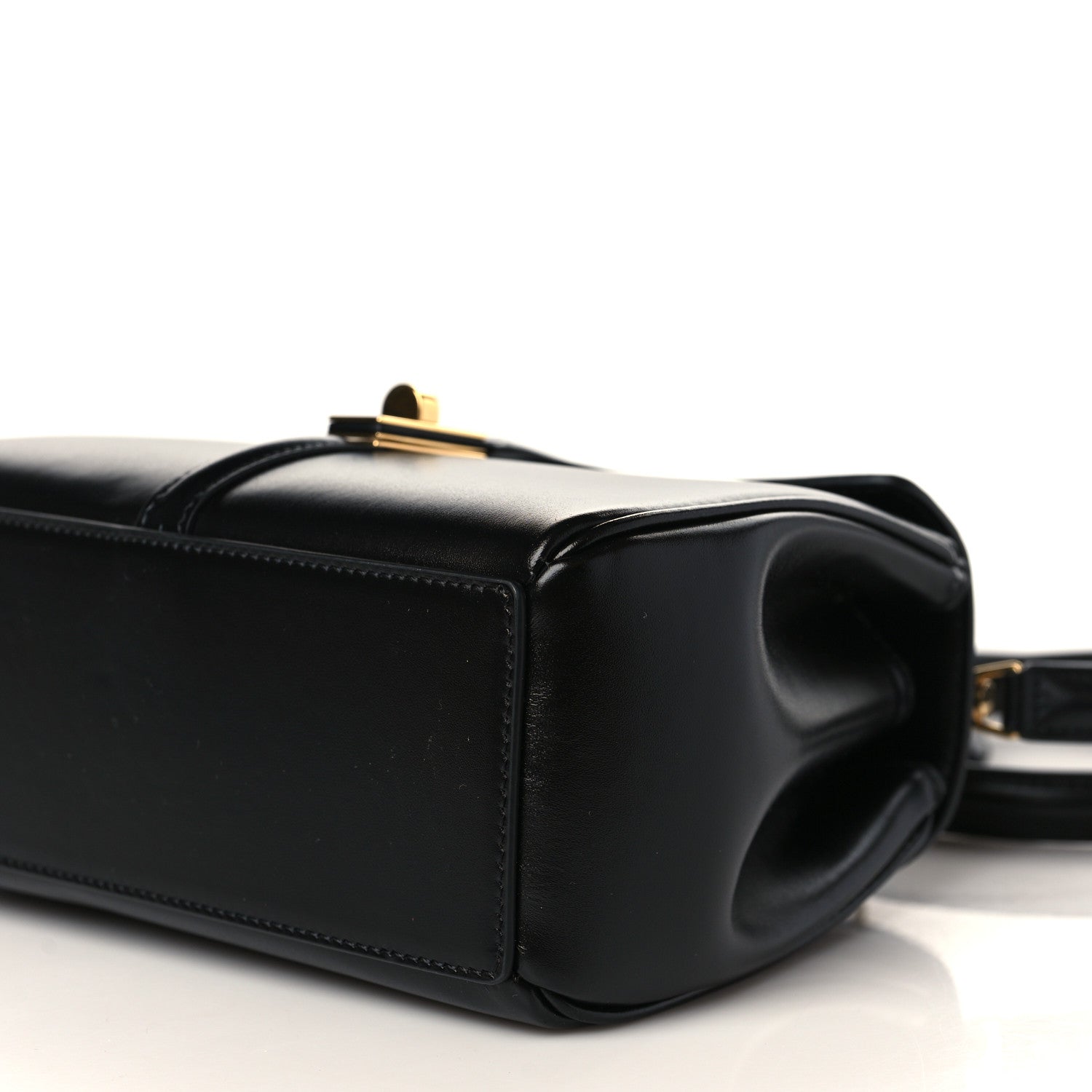 Celine Satinated Calfskin Mini 16 Top Handle Bag Black 10 of 10