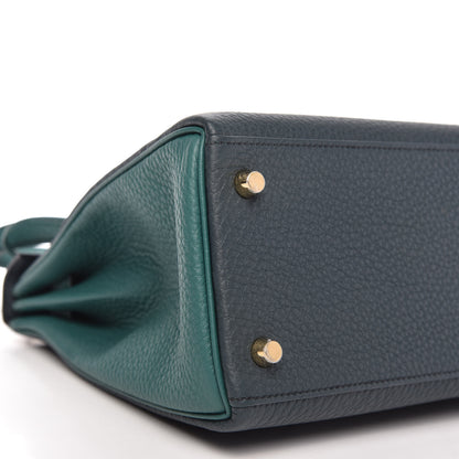 Hermes Togo Horseshoe Kelly Retourne 28 Vert Cypress Malachite 6 of 12
