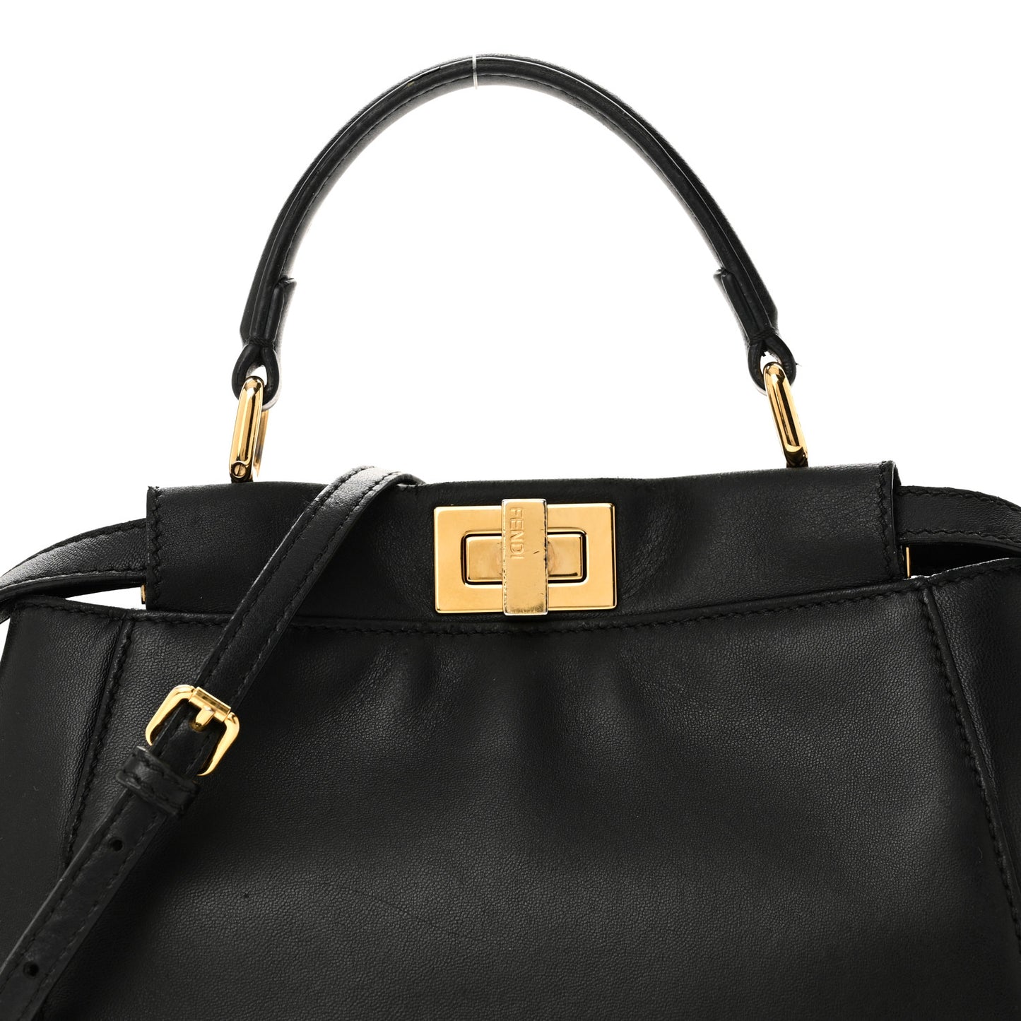Nappa Mini Peekaboo Iconic Satchel Black