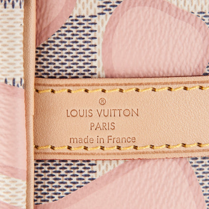 Louis Vuitton Damier Azur Tahitienne Speedy Bandouliere 30 Rose Ballerine 5 of 7