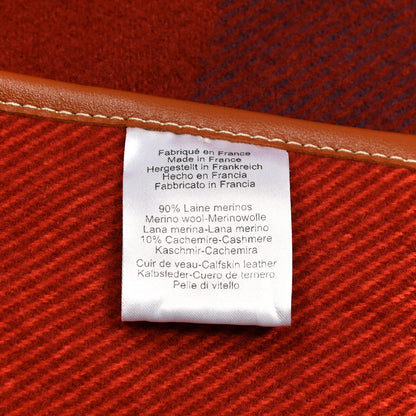 Hermes Merino Wool Cashmere Rocabar Poncho Rouge H 3 of 3