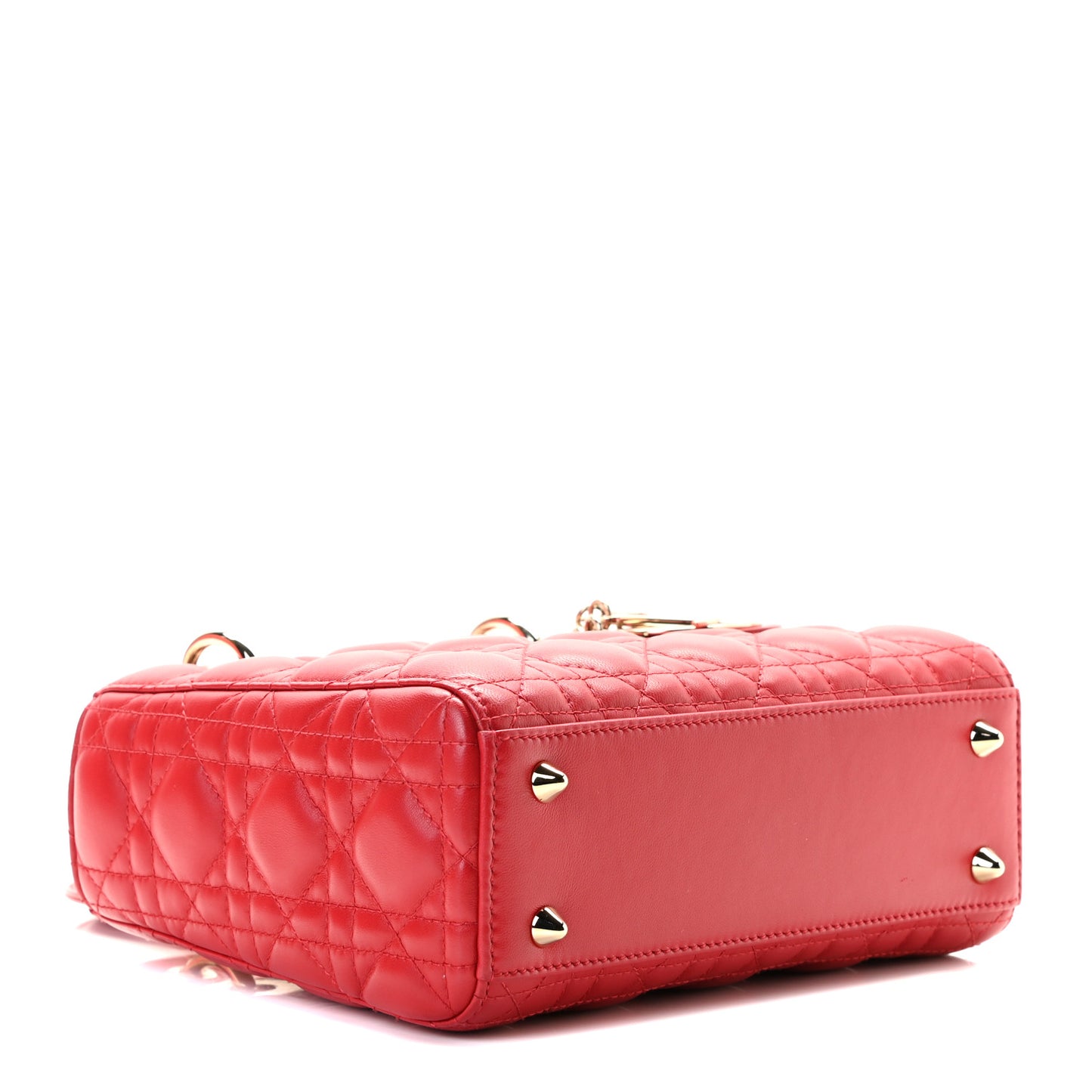 Lambskin Cannage Small My Lady Dior Red