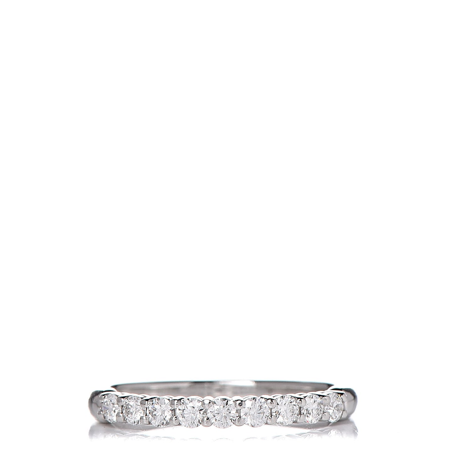 Platinum Diamond 2.2mm Embrace Half Circle Band Ring 50 5.25