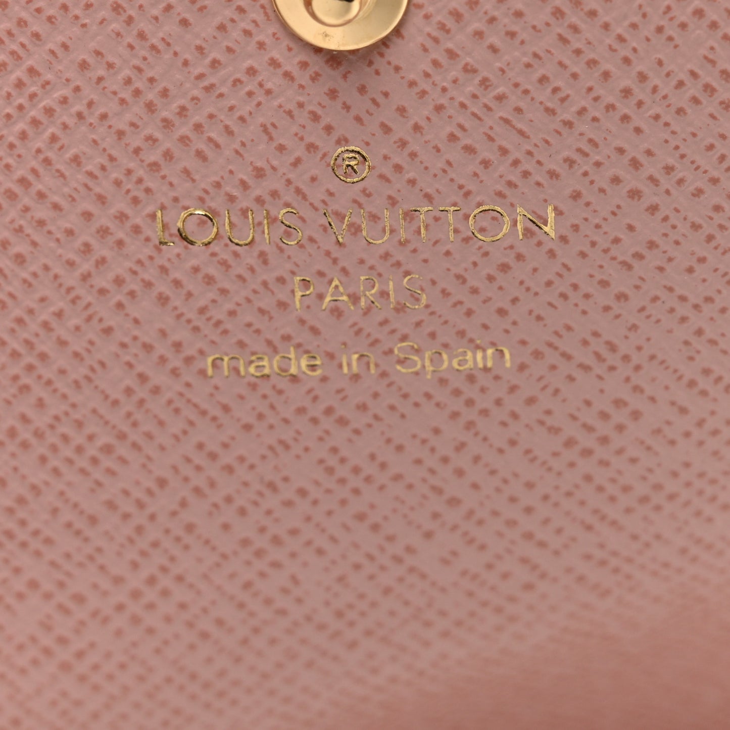 Damier Ebene Rosalie Coin Purse Rose Ballerine