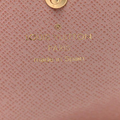 Louis Vuitton Damier Ebene Rosalie Coin Purse Rose Ballerine 5 of 7
