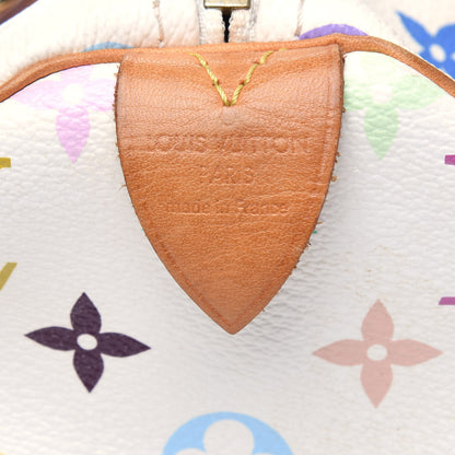 Louis Vuitton Monogram Multicolor Speedy 30 White 5 of 27