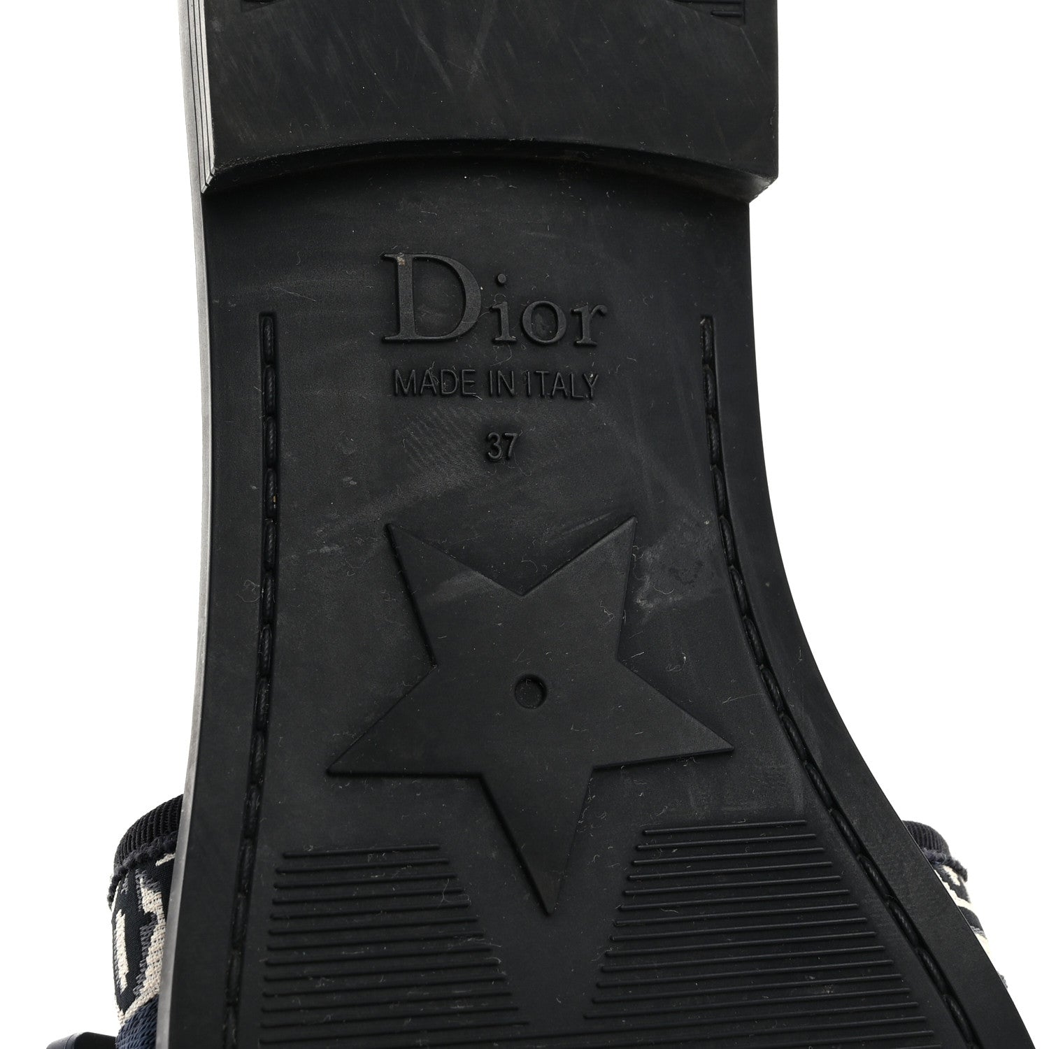 Christian Dior Nylon Oblique Dio(r)evolution Slide Sandals 37 Deep Blue 8 of 9