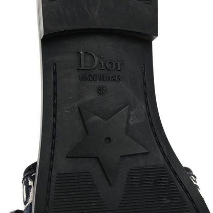 Christian Dior Nylon Oblique Dio(r)evolution Slide Sandals 37 Deep Blue 8 of 9