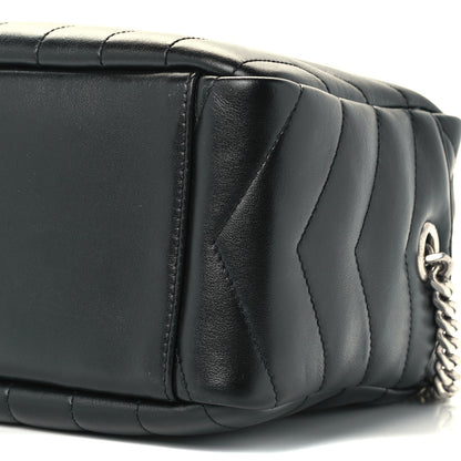 Saint Laurent Calfskin Y Quilted Monogram Small Loulou Bowling Bag Black 11 of 11