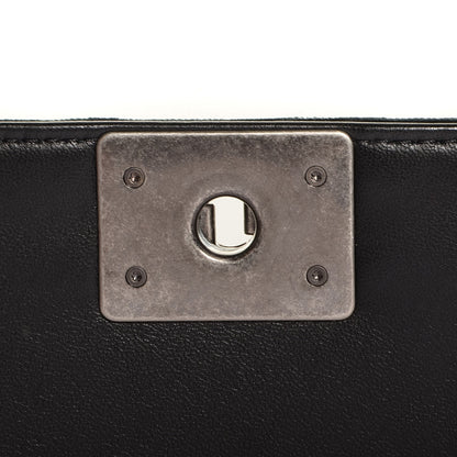 Chanel Velvet Quilted Small Boy Flap Black 8 of 8