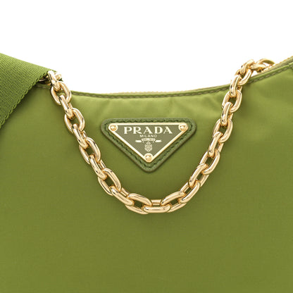 Prada Re-Nylon Demi-lune Shoulder Bag Ivy Green 8 of 10