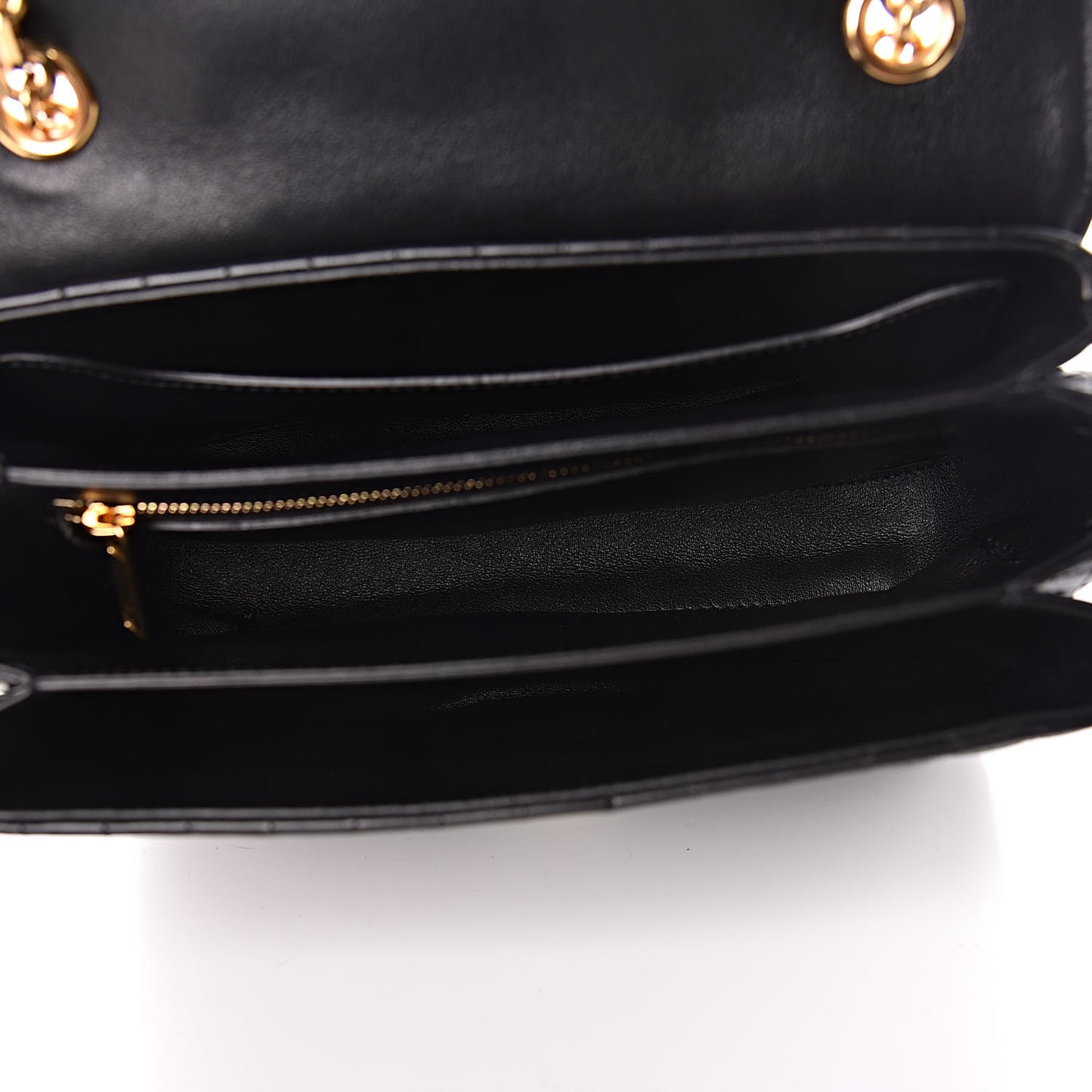 Calfskin Quilted Medium C Bag Black