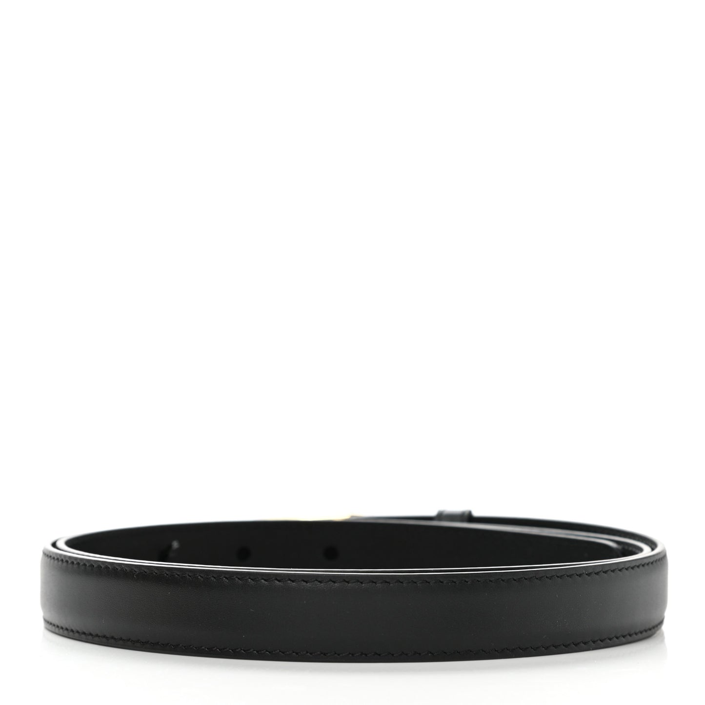 Vitello King Fendi O'Lock 2CM Belt 90 36 Black
