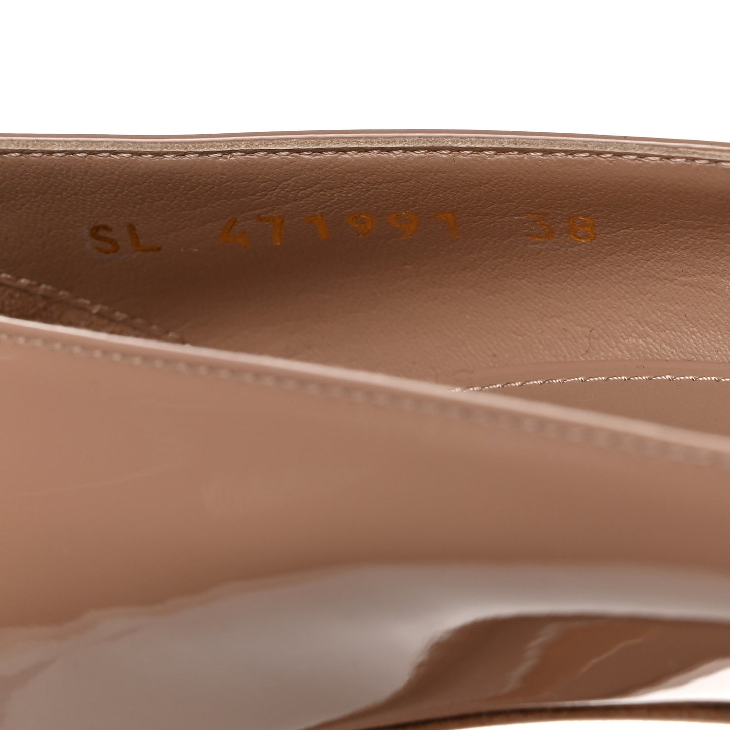Patent Calfskin Anja 85 Pumps 38 Dark Pink