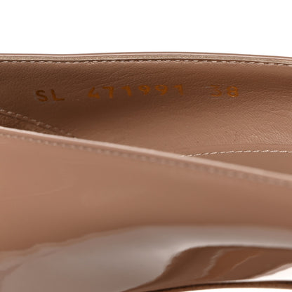 Saint Laurent Patent Calfskin Anja 85 Pumps 38 Dark Pink 8 of 9