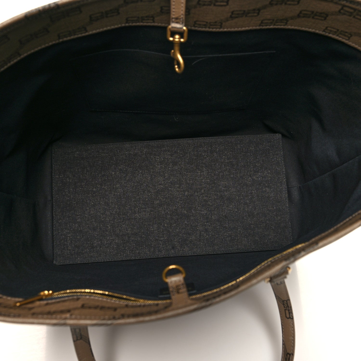 Balenciaga Coated Canvas BB Monogram Large Signature East West Shopper Bag Beige Brown 5 of 10