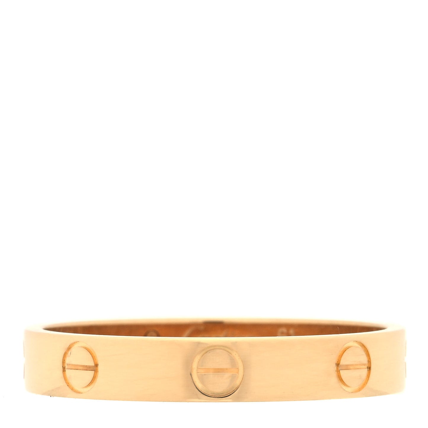 18K Yellow Gold 3.5mm LOVE Wedding Band Ring 61 9.5
