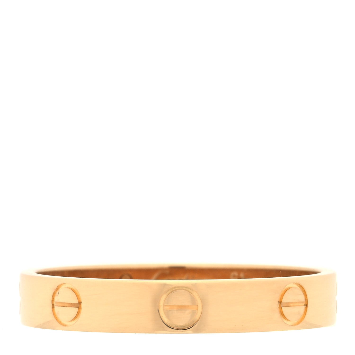 Cartier 18K Yellow Gold 3.5mm LOVE Wedding Band Ring 61 9.5 1 of 5