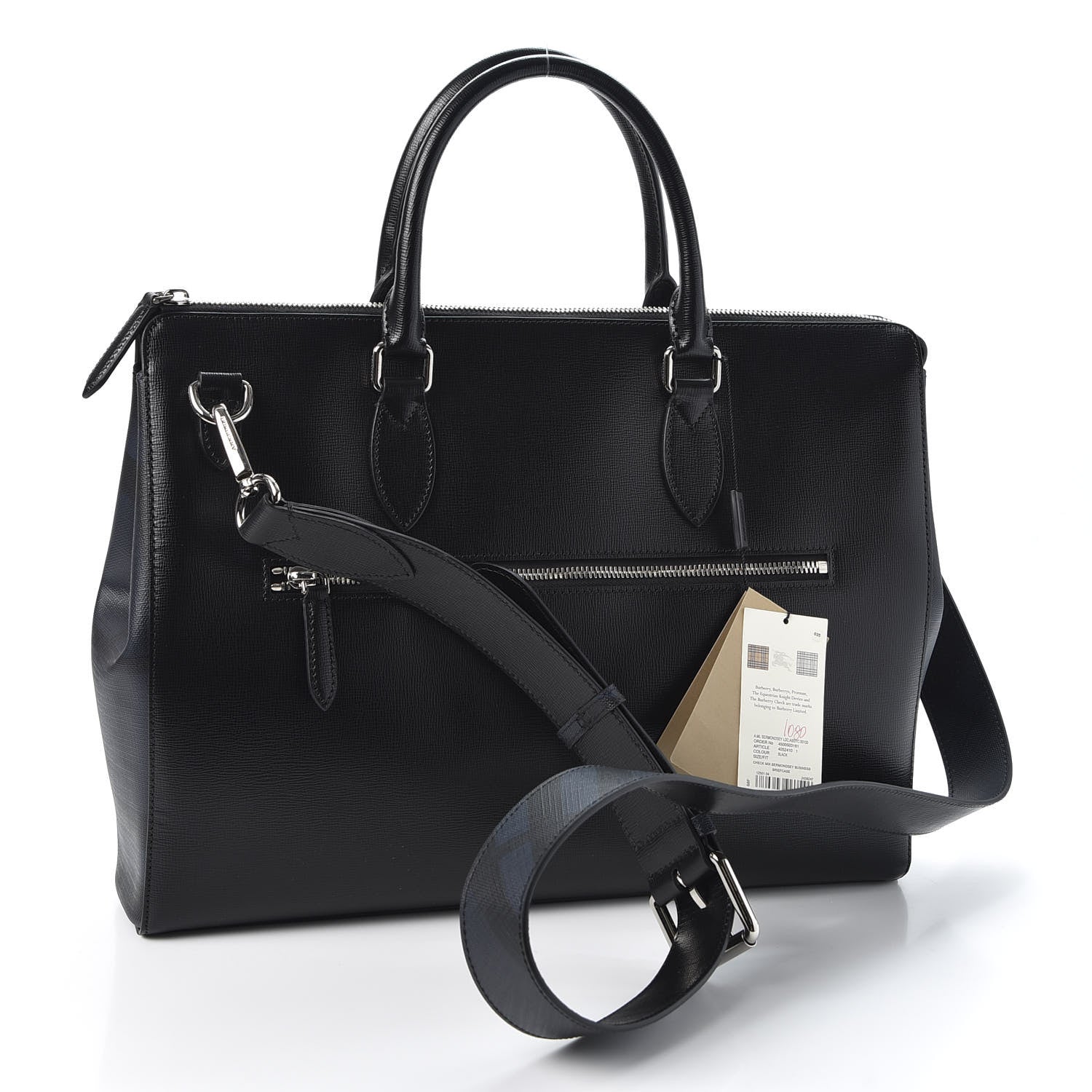 Burberry Calfskin Bermondsey Business Briefcase Black 2 of 8
