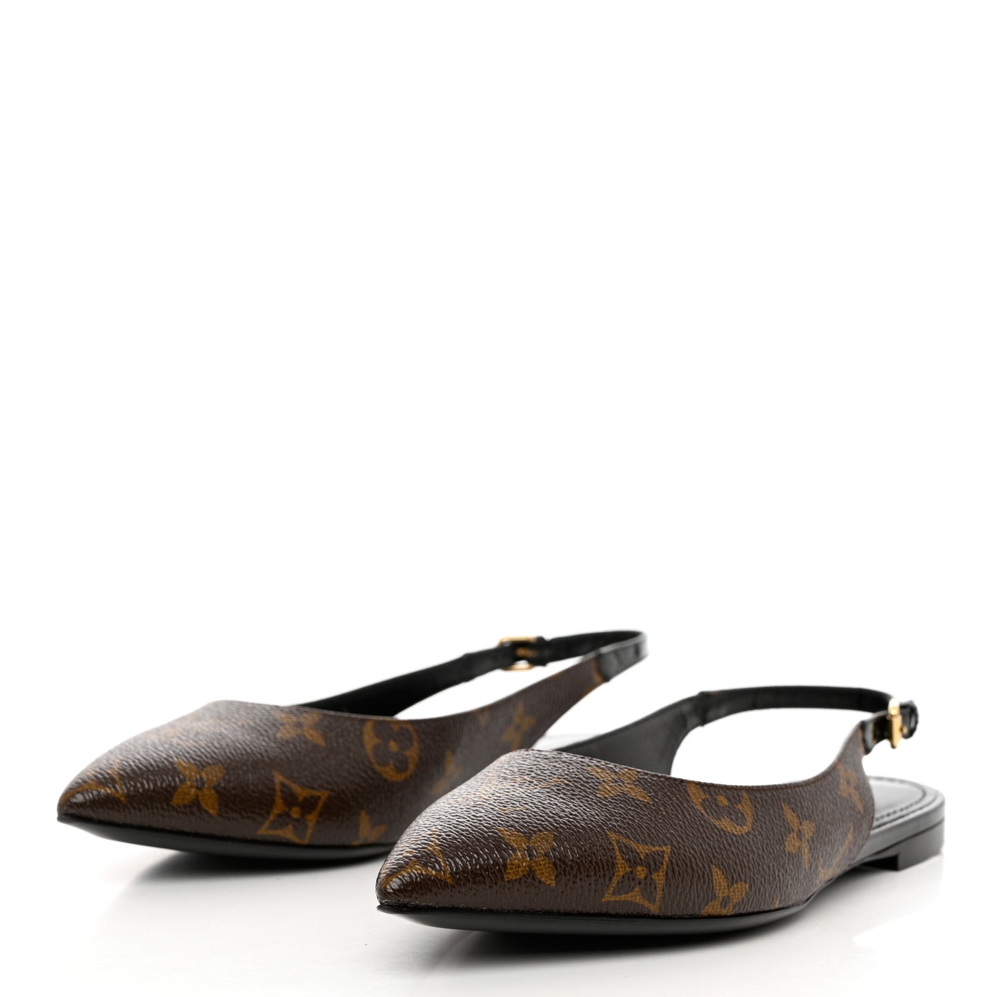 Patent Monogram Cherie Slingback Ballerina Flats 37