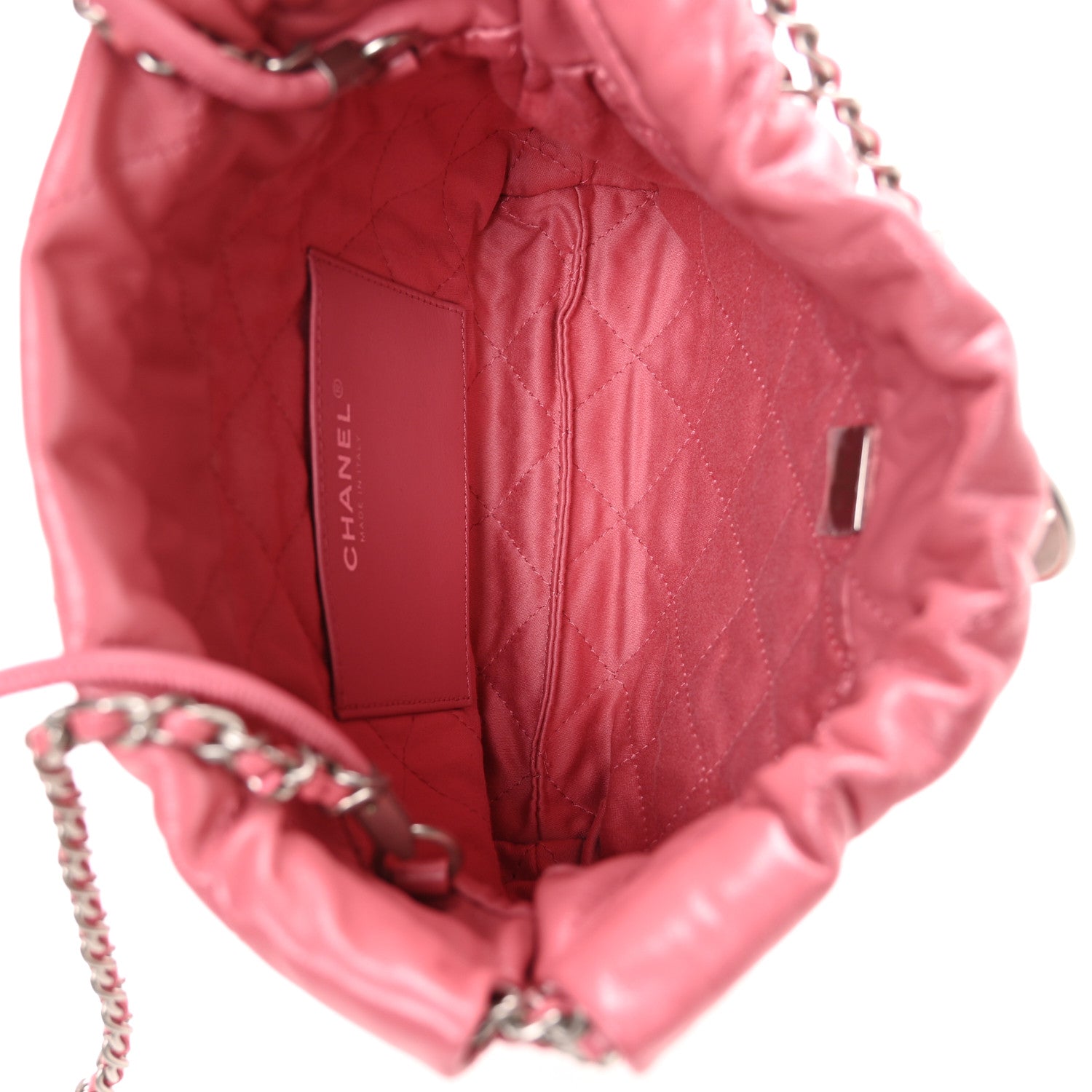 Chanel Shiny Calfskin Quilted Mini Chanel 22 Pink 5 of 10
