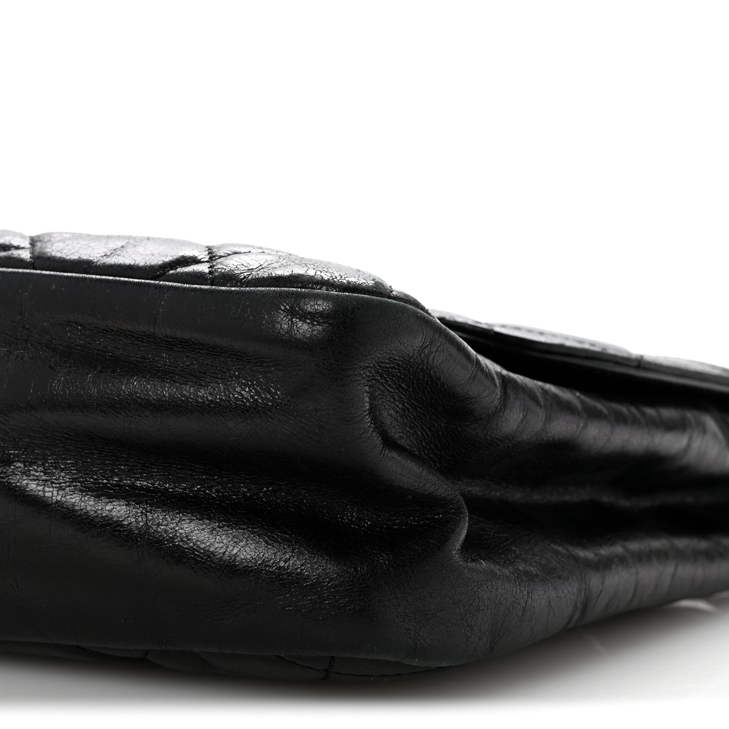 Chanel Glazed Calfskin Quilted Small CC Delivery Tote Black 10 of 15